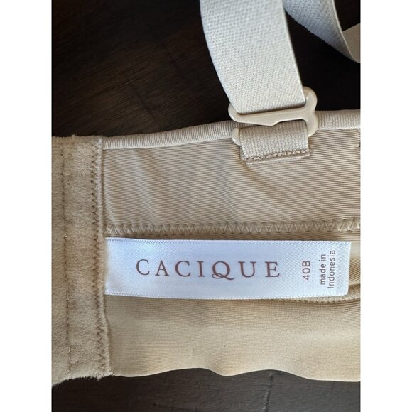 Cacique Comfort Bliss Lightly Lined Underwire Nude Lane Bryant NWT Multi-way 40B - Picture 4 of 9